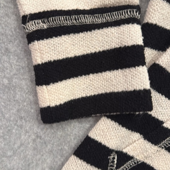 J.Crew Womens Pullover Striped Cowl Neck Casual Sweater Top Navy Whiter- Size XS - Picture 4 of 5